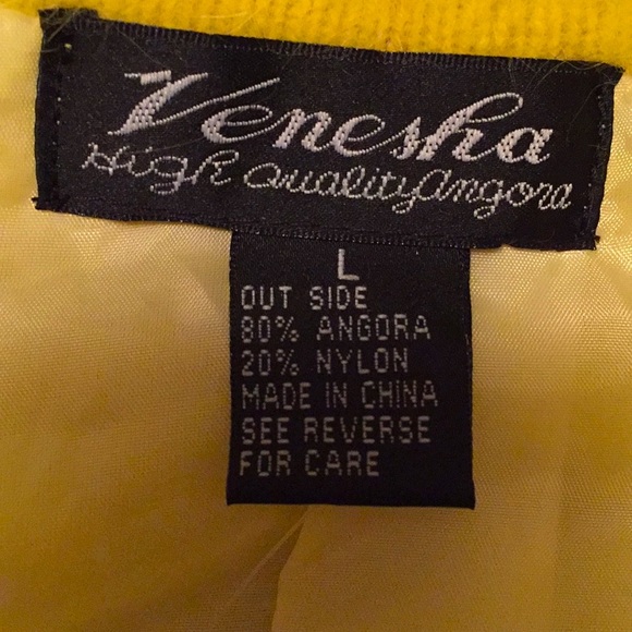 NWT Venesha, high quality 80% angora jacket size L - Picture 4 of 6